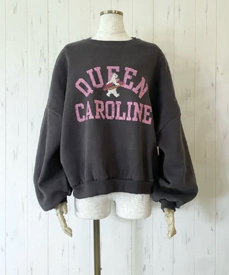 L'OURS POLAIRE et BLEU ルス・ポレイル＆ブルー ピグメント染め配色ロゴスウェット 25319115 本州送料無料！
