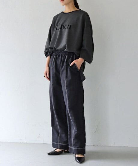 ヴィンテージタフタ配色ステッチパンツ 362-39314