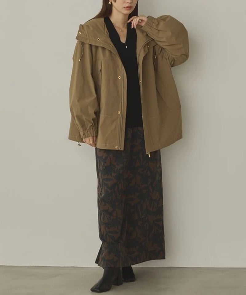 hunch ハンチ 高密度ポリエステル フードブルゾン 2025新作 秋冬