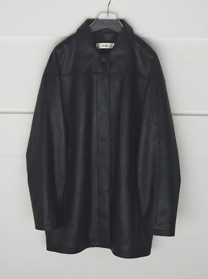 anuke(アンヌーク) Ecoleather Over Jacket ànuke online store（アンヌーク） / Ecoleather Over