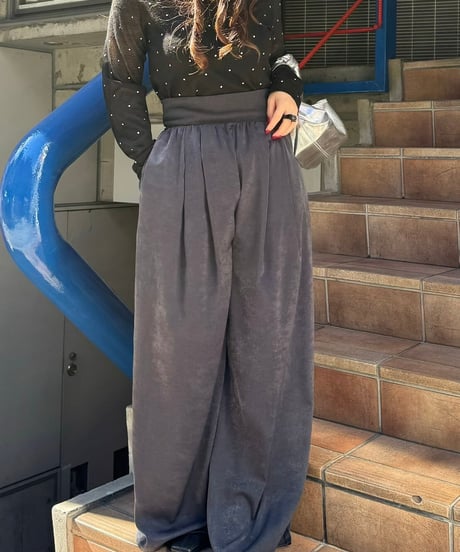 ROSIEE　ロージ　ウエストRIBパンツ R093205