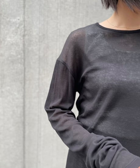 cafune カフネ PASSIONE パシオーネ ROBE　ローブ cotton gauze crew neck tops コットンガーゼクルーネックトップス　435922