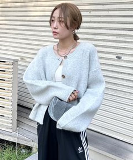 Ungrid (アングリッド) アンゴラ混ショートニットカーデ 1124528261101 10/27インスタライブ