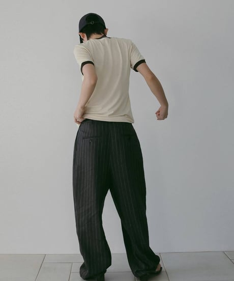 anuke アンヌーク Compact Ringer T-Shirts 62610618