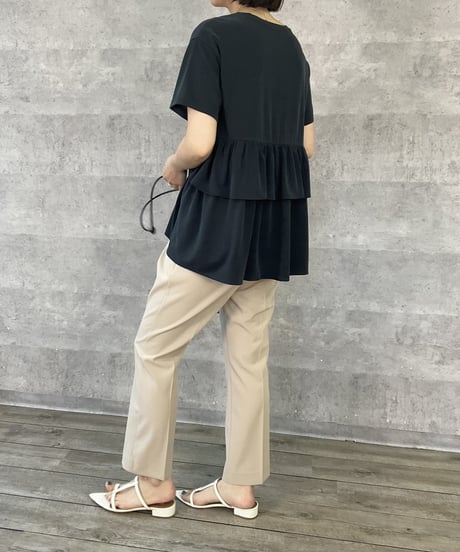 Anna Kerry　アンナケリー 八分丈ストレートパンツ　56262601　　2026NEWARIIVAL