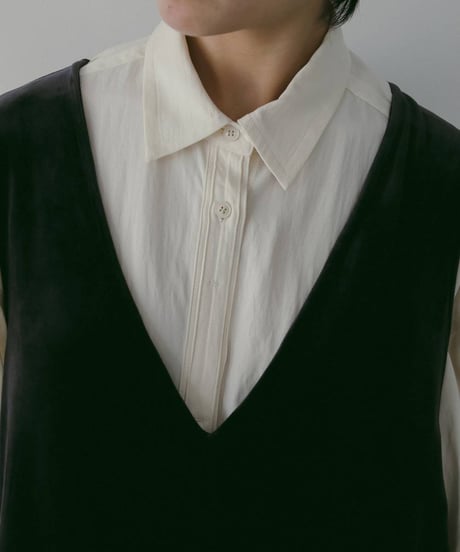anuke アンヌーク　Velour Vneck Combinaison　62610313