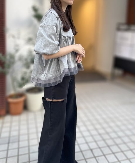 INDIMARK インディマーク　スラッシュワイドデニム　WJ186