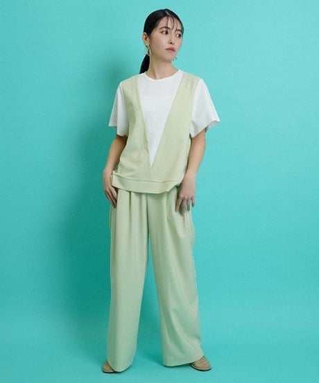 CYAN TOKYO　シアン トウキョウ　レイヤーライクコンビTOPS　401204