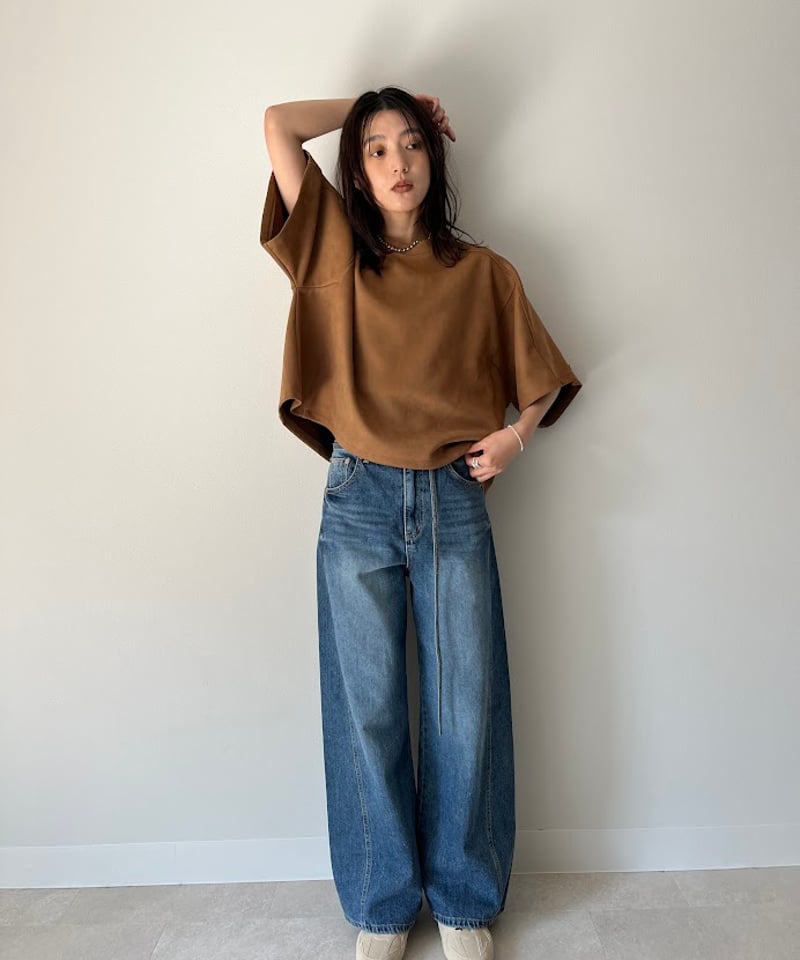 専用♡AGAWD♡denim pull over♡送料込み アガウド AgAwd アガウド スエードTEE 2225-6056 2025秋冬物 予約 | Deargo