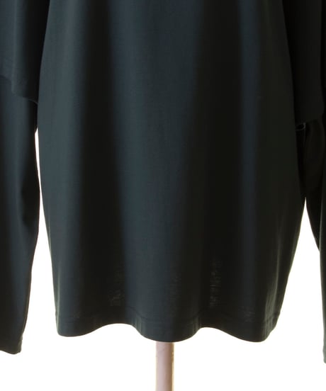 cafune カフネ PASSIONE パシオーネ ROBE　ローブ 袖レイヤード風　重ね着風　無地ロンTEE　435977