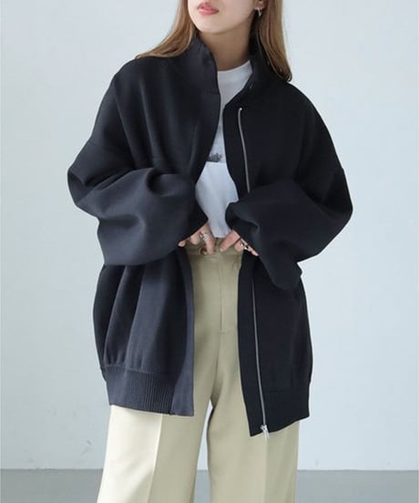 ミラノダンボールKNITボリュームブルゾン　986-18124