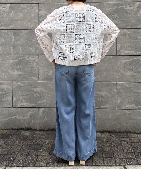 Anna Kerry　アンナケリー パッチワークレースブルゾン 85261416 2026NEWARIIVAL