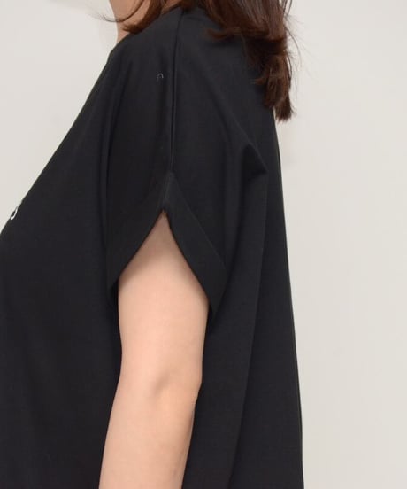 Praia　プライア 袖ロールアップロゴTシャツ　 LEO-2347C