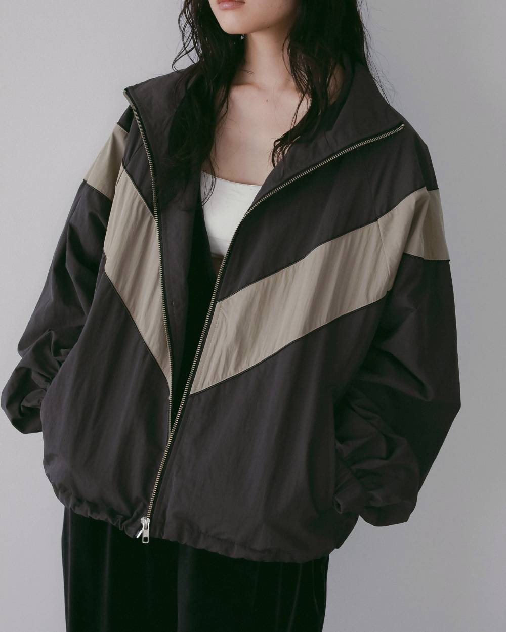 anuke アンヌーク Nylon Track Blouzon 62610202 | Deargo anuke アンヌーク Nylon Track Blouzon 62610202 | Deargo