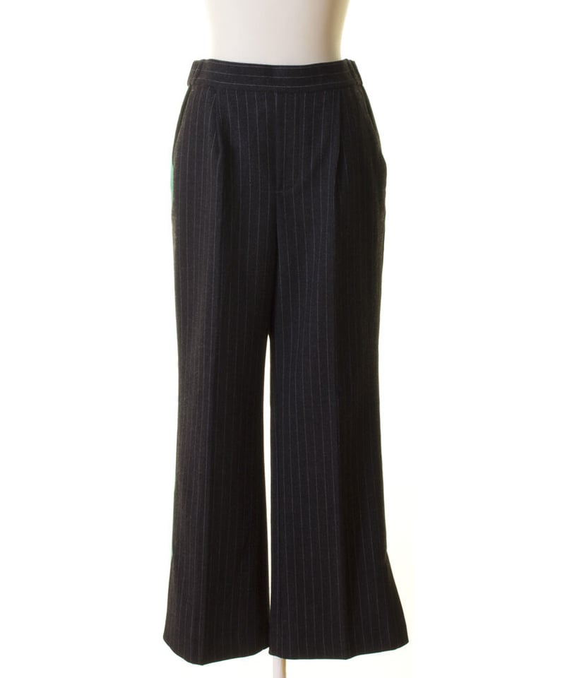 Dignite collier ディニテコリ ウール混サイドラインストライプパンツ