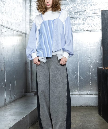 AULA AILA　アウラアイラ　STRIPE SHIRT & CAMISOLE SET 1261-04021 2026NEWARIIVAL