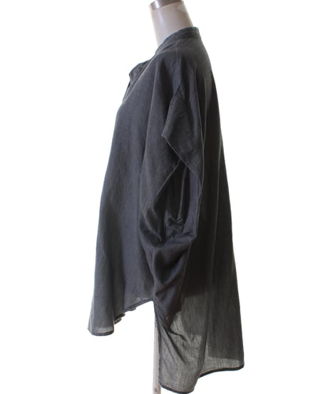 PASSIONE パシオーネ ROBE　ローブオーバーサイズ フレンチスリーブ デニム シャンブレー シャツ  626911 2026NEWARIIVAL
