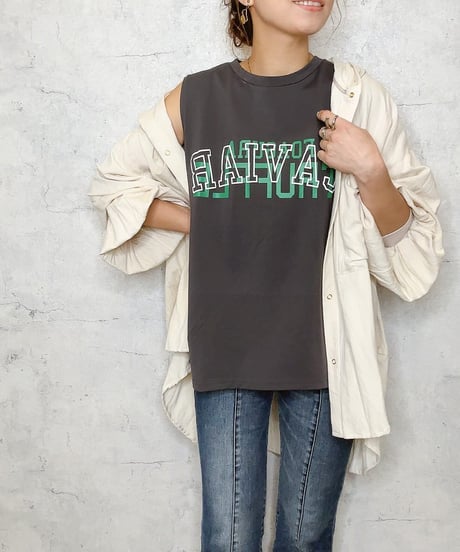 GALENA(ガレナ)　肩タックロゴＴｅｅ　70030-4105