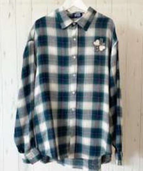 L'ours Polaire et Bleu　ルス ポレ―ル　オンブレーチェックシャツ　25317038