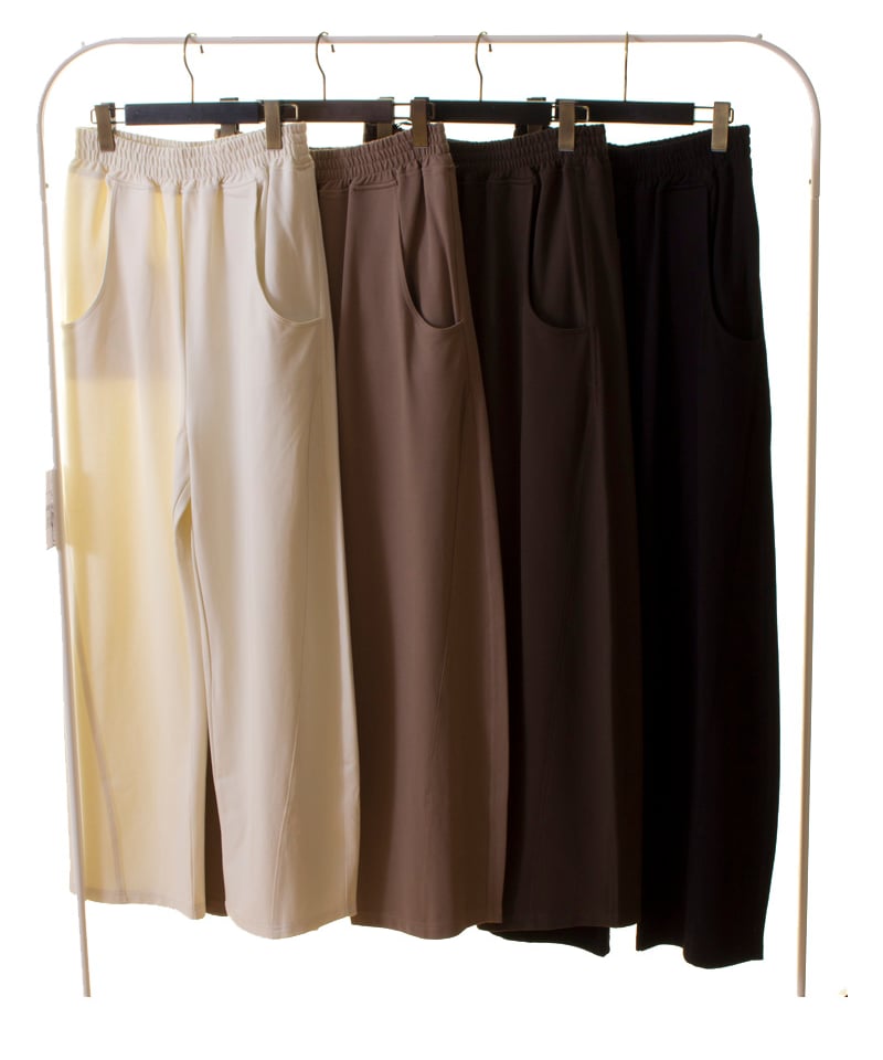 Dignite collier ディニテコリエ カットカーブパンツ 80243150 | De 