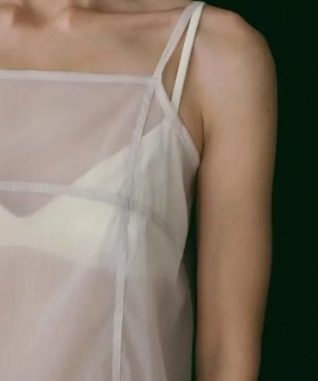 anuke アンヌーク Sheer Panel Longcamisole 62610421 5月下旬発送予定
