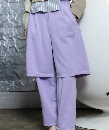 AULA AILA　アウラアイラ　レイヤードハーフパンツ LAYERED HALF PANTS 1261-06030 2026NEWARIIVAL