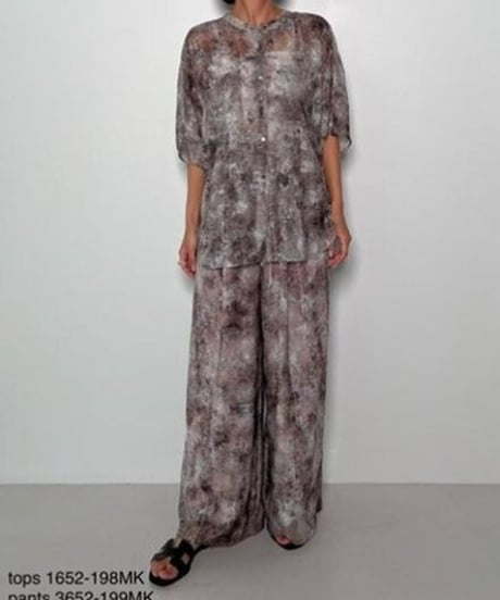 CHIGNON　シニヨン　シニョン CHIGNON カットジャガード柄 ドルマンシャツ  1652-198MK