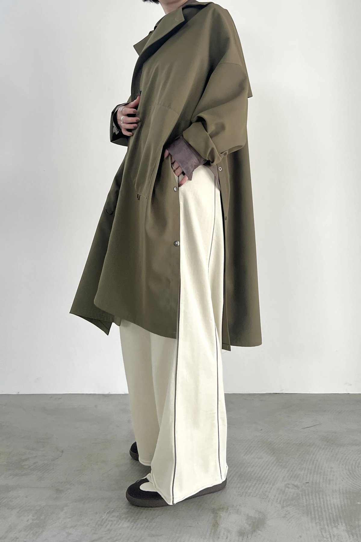 新品未使用　fosie♡トレンチコート FOSI.ビックサイズトレンチコート F1198 | Deargo