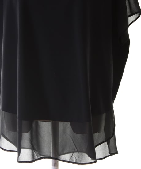 Anna Kerry　アンナケリー 異素材コンビ シフォン 切替カットソー 56262912 2026NEWARIIVAL