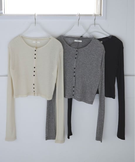 anuke アンヌーク　Sheer Rib Cardigan　62520602
