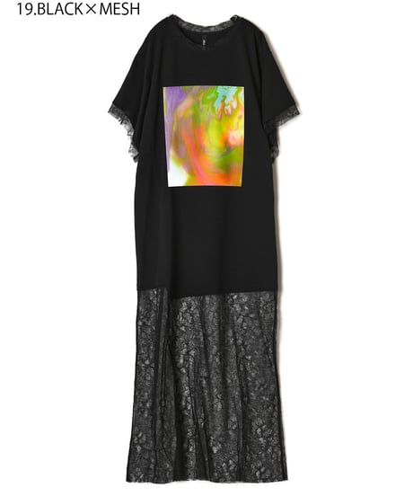 AULA AILA　アウラアイラ　マーブリングプリントチュニック　MARBLING PRINT TUNIC　1251-08054　2025春夏物新作　本州送料無料