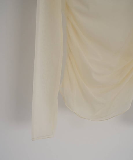 anuke アンヌーク　Sheer Offshoulder Tops　62610603