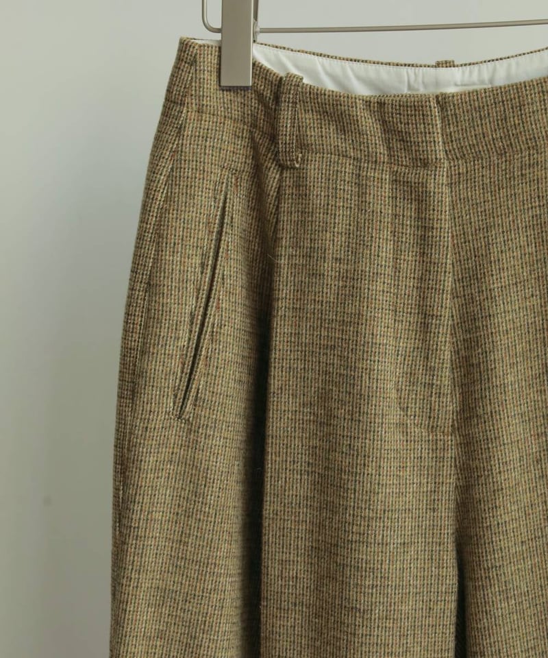 anuke アンヌーク Check Tuck Pants 62520707 | Deargo