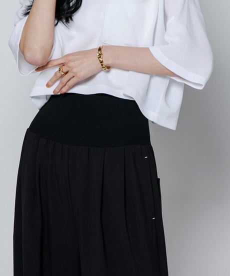 YENN イエン   WAIST RIB WIDE PT Y252-31051