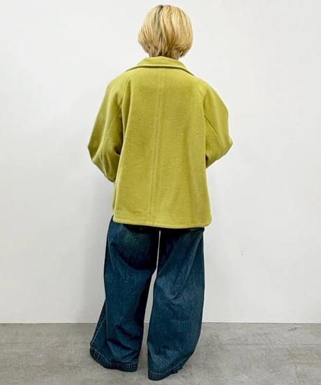 CYNICAL シニカル PECOLAMBMOSSAS100　ウールスタンドカラーショートコート　652-94007　2026予約　10月下旬発送