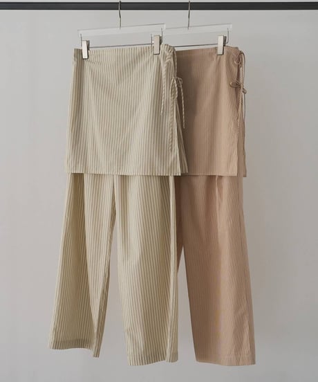 anuke アンヌーク　Stripe Layered Pants　62610701　本州送料無料