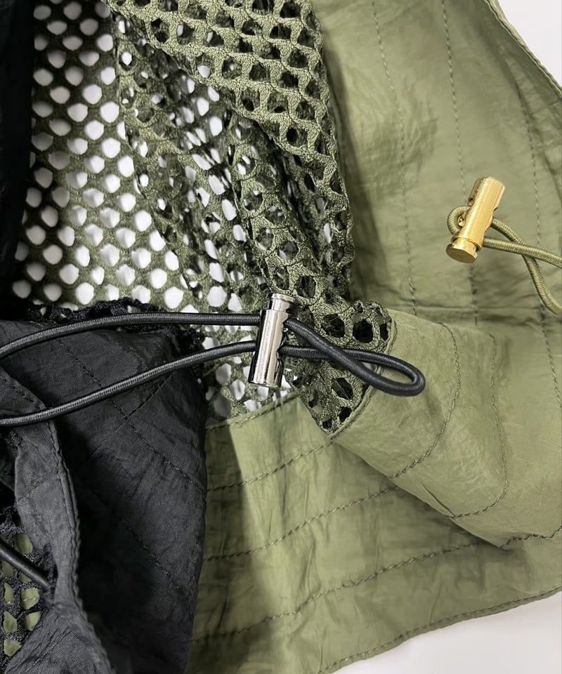 RISLEY リズレー Hooded tunic vest メッシュ ベスト 174105