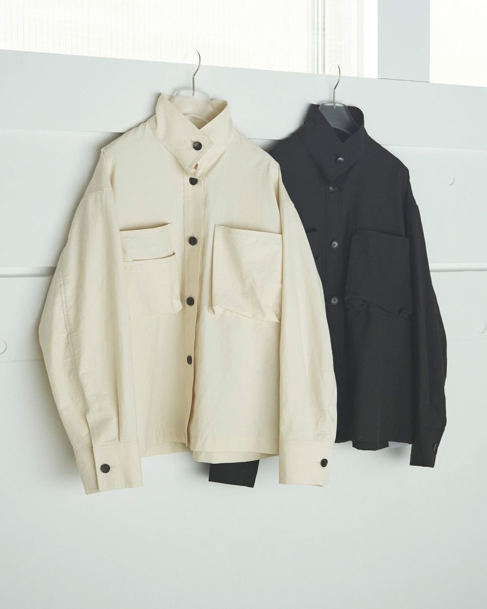 anuke アンヌーク Pocket Standcollar Shirts 62520408