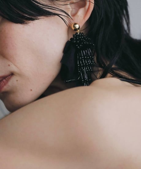 anuke アンヌーク　Tulle x Beads Pierce　62610910