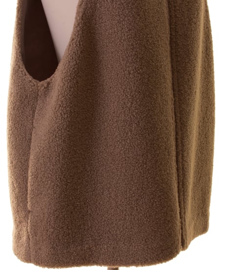 Cafune　カフネ　eco leather piping voa vest エコレザーパイピングベスト　535421 本州送料無料！