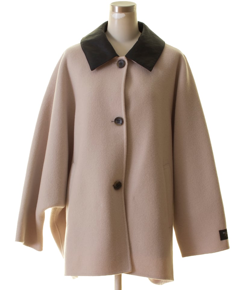 Dignite collier ディニテコリエ ダブルフェイスステンカラーコート TK