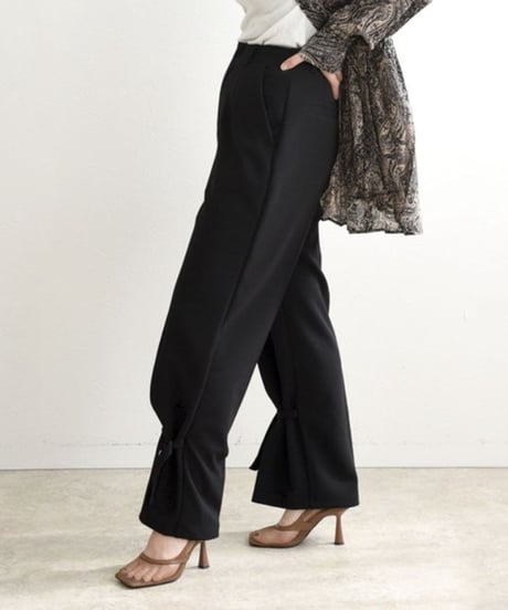 【AUTUMN SALE】LHELBIE(レルビエ)2WAYヘムハイウエストパンツ　51310A-2