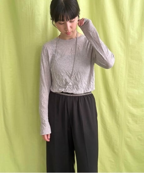 LHELBIE レルビエ　Tシャツ ワッシャーシアートップス 52054S　2026NEWARIIVAL