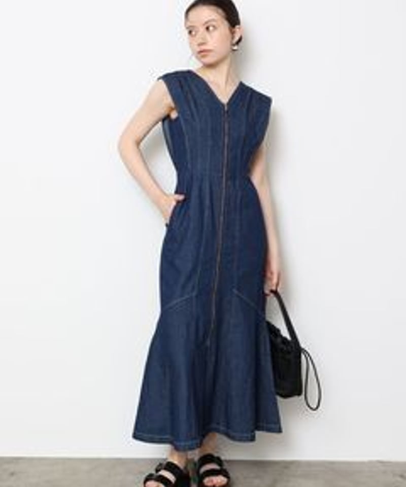 マルケスアルメイダ フレアスリーブデニムワンピース マルケスアルメイダ フレアスリーブデニムワンピース