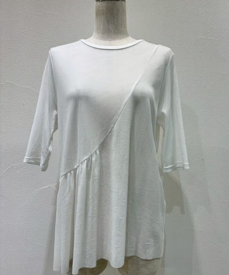 CYAN TOKYO　シアン トウキョウ　アシメギャザーチュールTOPS 601462