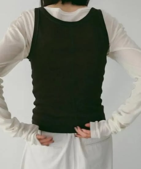 anuke アンヌーク Wool Rib Tanktop 62610614 本州送料無料！4月中旬～5月中旬発送予定