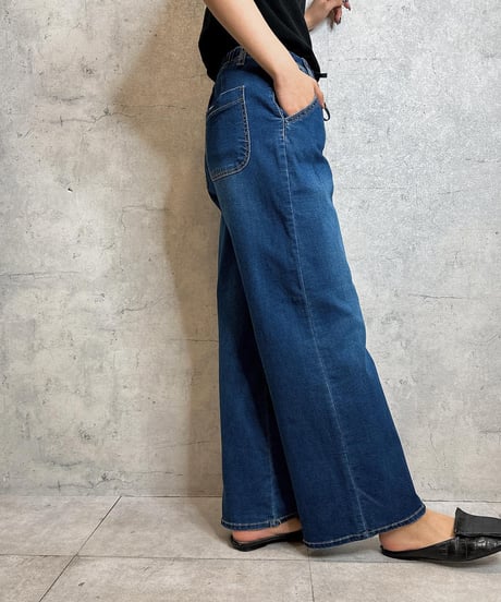 Praia　プライア　ハイストレッチワイドデニム 　7533
