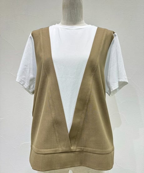 CYAN TOKYO　シアン トウキョウ　レイヤーライクコンビTOPS 601475