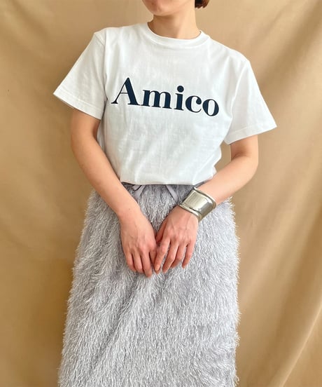 AmicoフロッキーロゴTシャツ51909Y-2