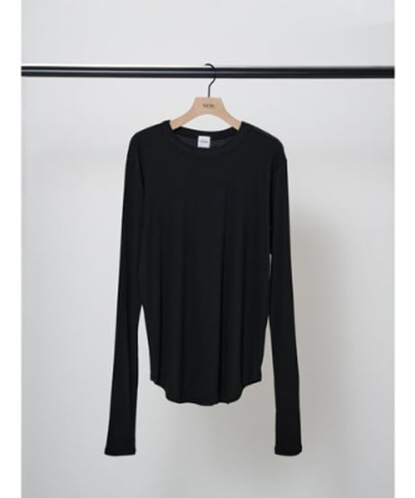 YENN イエン　COTTON RIB LONG TEE